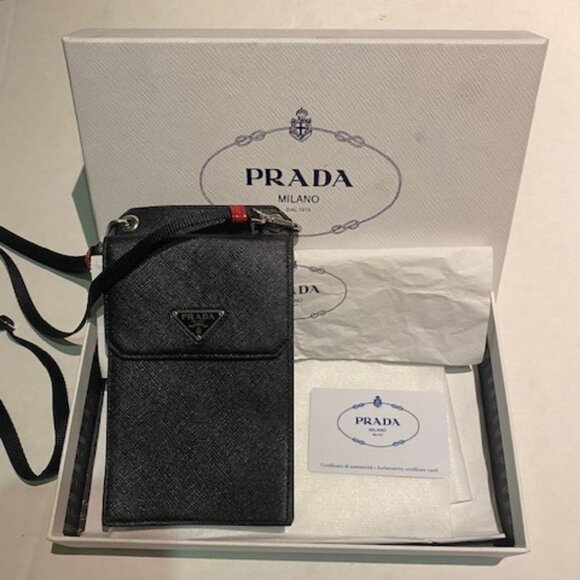 Prada Saffiano Smartphone Card Holder - Picture 4 of 4